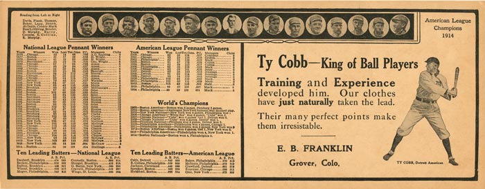 Ty Cobb Scorecard